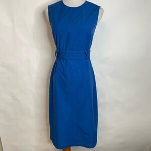 Trademark Cotton Sheath Dress Belted Sz 0